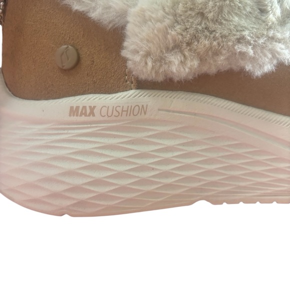 Skechers Cushioning Elite 2.0 Snowy Summit Chestnut Faux Fur Slip-On Shoes 8.5 - Picture 6 of 13